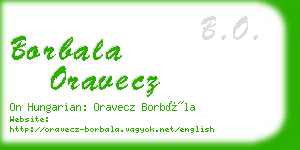 borbala oravecz business card